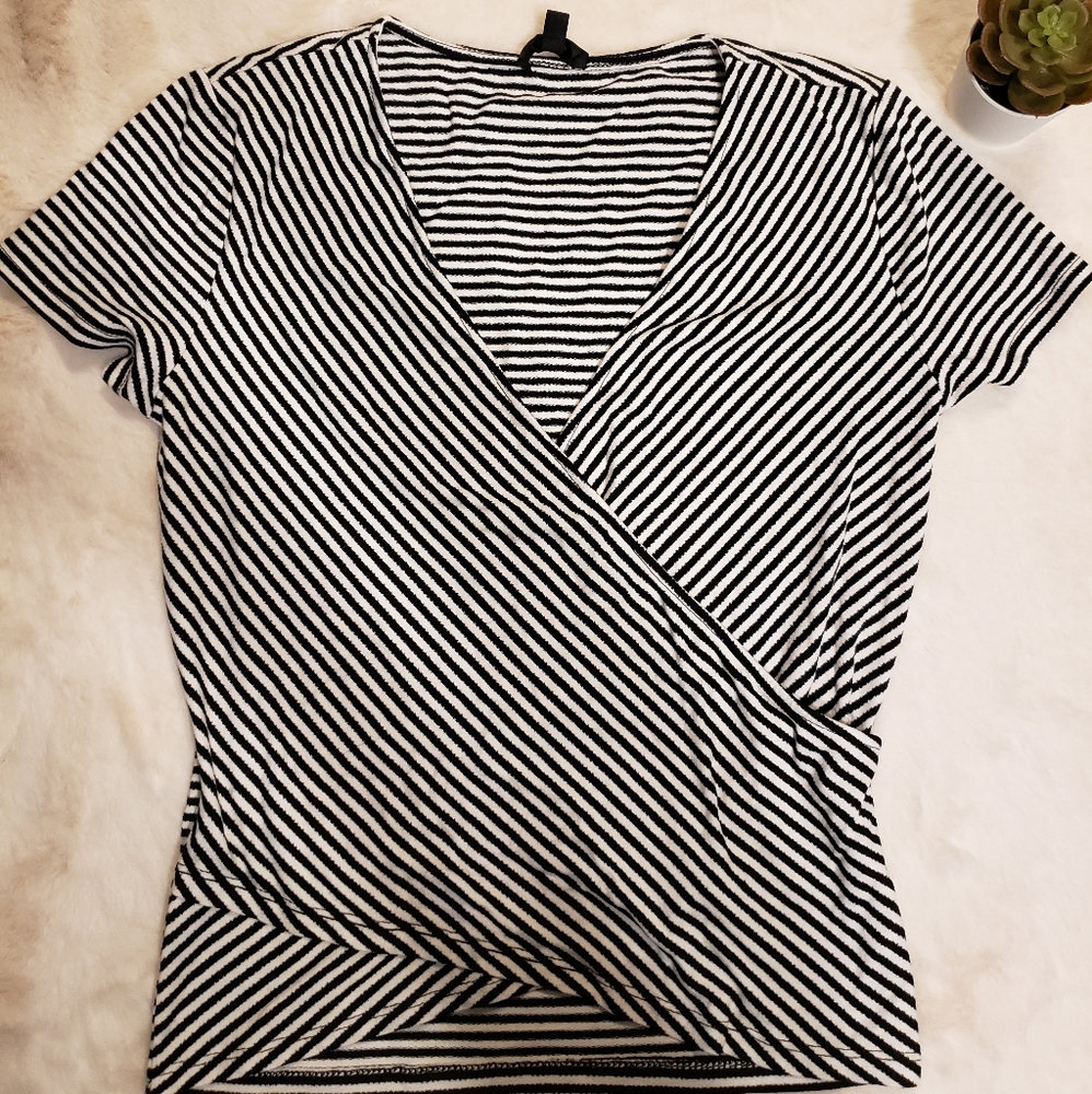 Dynamite wrap around shirt
